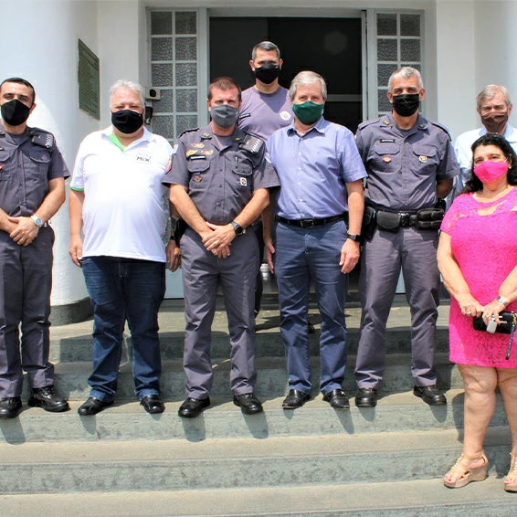 Diretoria da ACISC visita o 38° Batalhão da Policia Militar