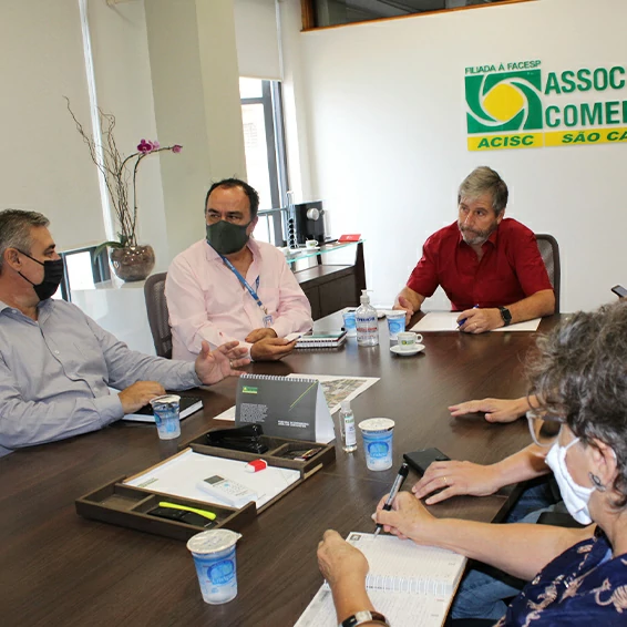 Diretoria da ACISC recebe secretários municipais 