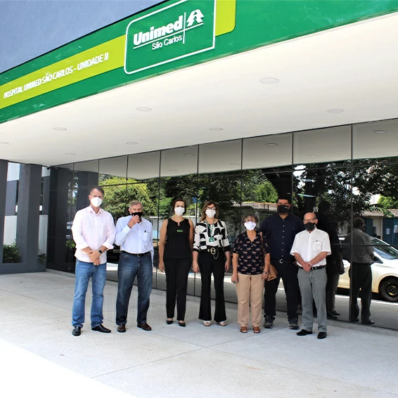 Diretoria da ACISC visita nova unidade da UNIMED