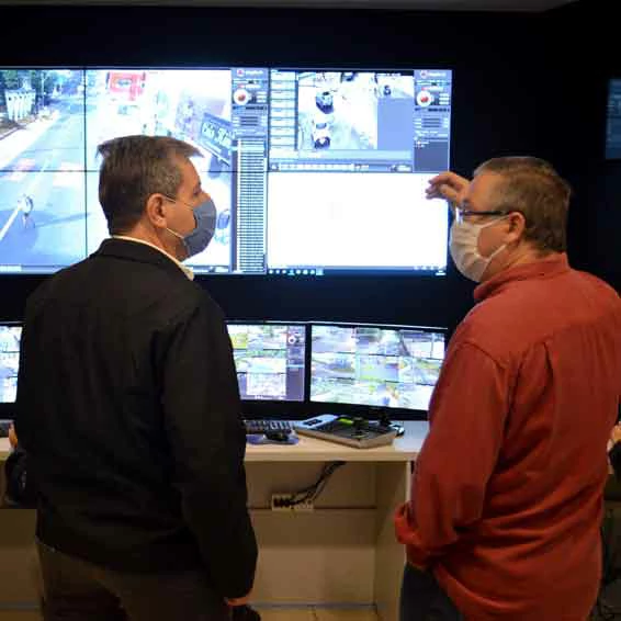 Presidente da ACISC visita CCO da Guarda Municipal de SC