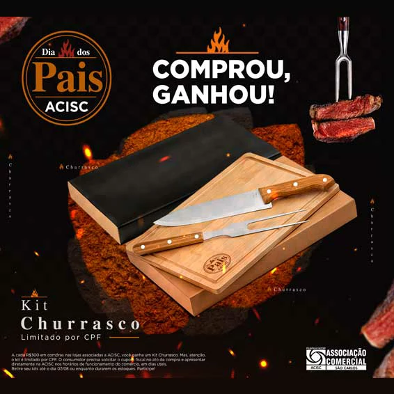 ACISC vai premiar consumidores com kit churrasco