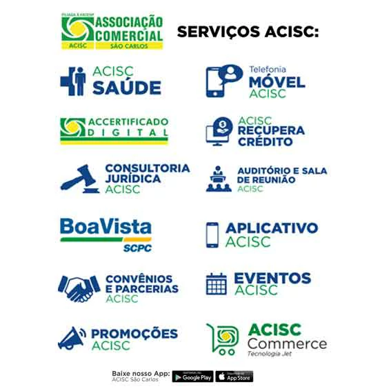 Conheça os serviços oferecidos pela ACISC e associe-se