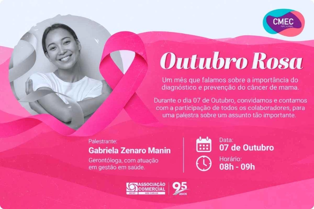 ACISC e CMEC promovem palestra do Outubro Rosa