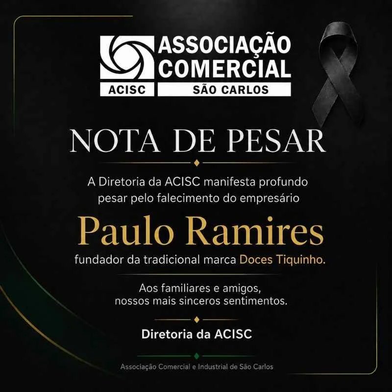 Nota de pesar: Paulo Ramires da Doces Tiquinho