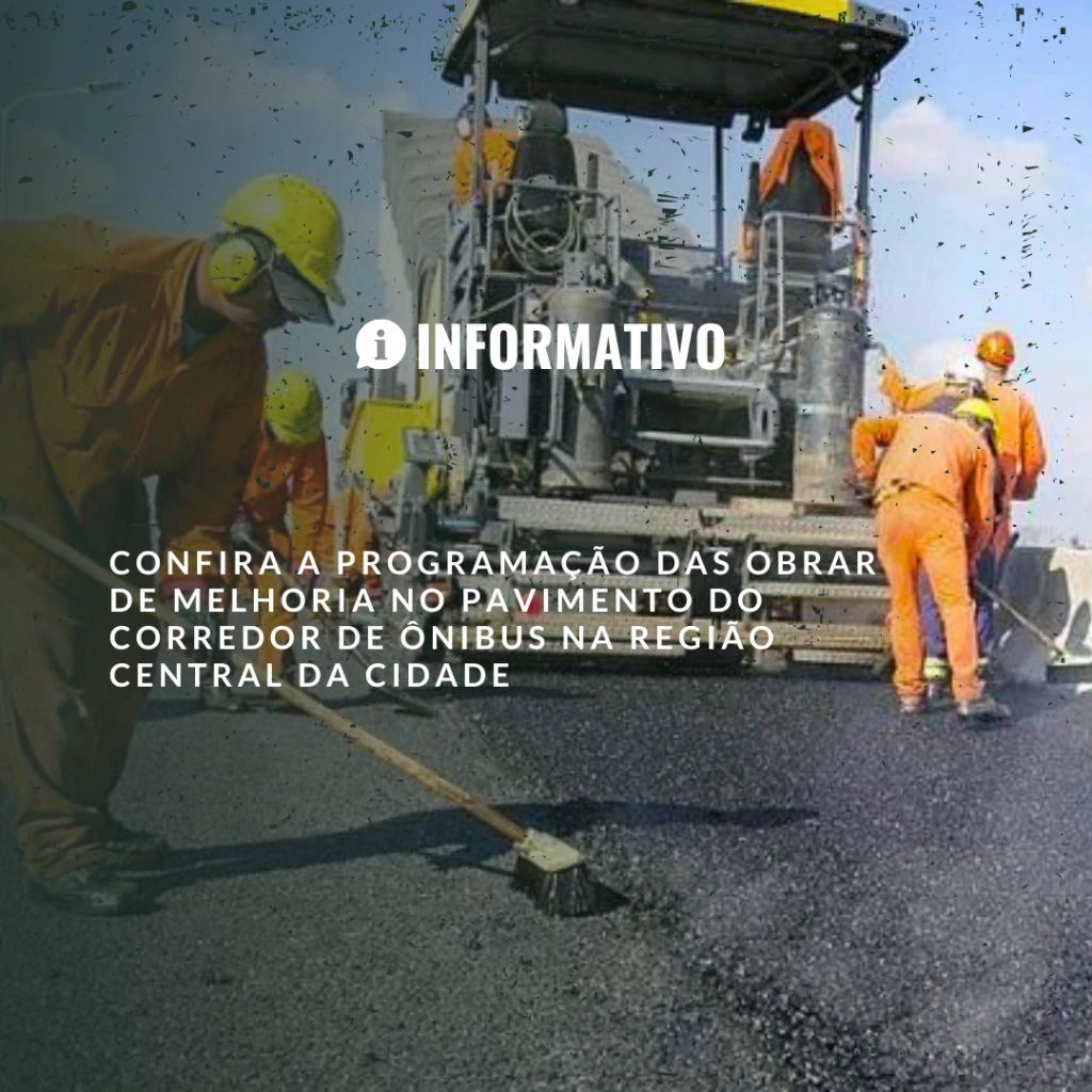 Programação de obras na região Central de São Carlos