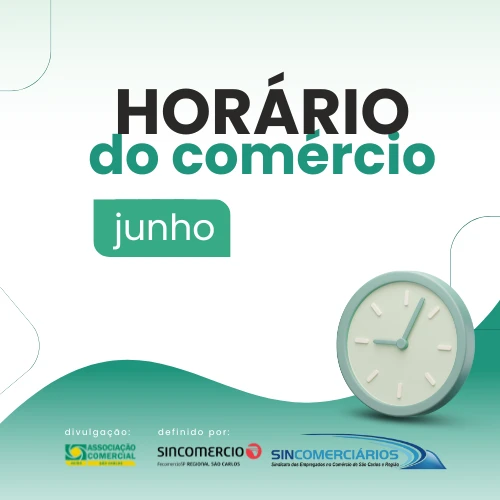 Comércio de São Carlos terá horário especial em junho, com abertura no feriado de Corpus Christi
