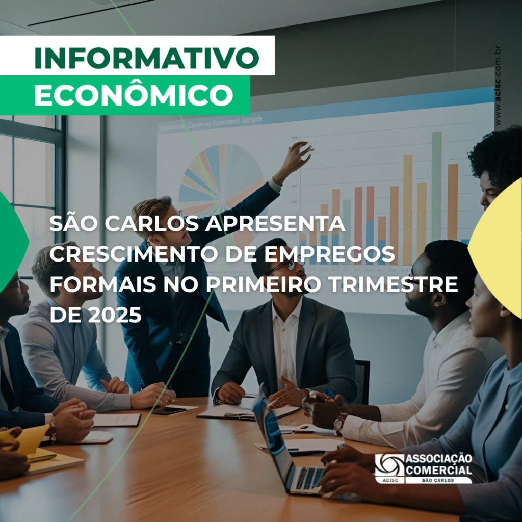 São Carlos apresenta crescimento de empregos formais no primeiro trimestre de 2025